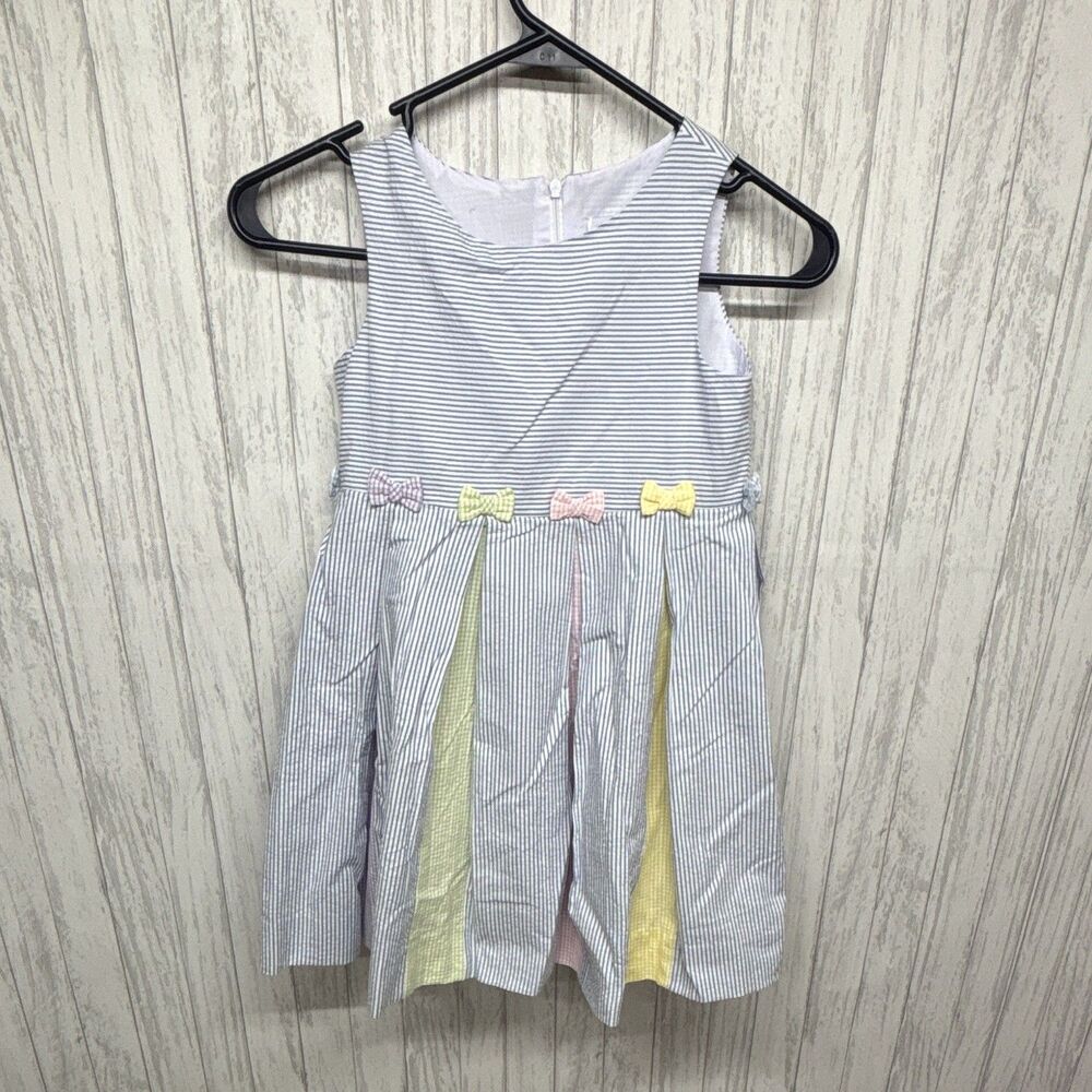Girls Size 5 Florence Eiseman Seersucker Dress NWT
